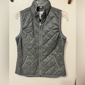 Grey quilted vest